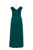 ColsBM Malaya Shaded Spruce Plus Size Bridesmaid Dresses Ruching Elegant A-line Floor Length V-neck Zipper