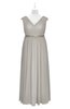 ColsBM Simone Ashes Of Roses Plus Size Bridesmaid Dresses Pleated Sleeveless Elegant A-line V-neck Floor Length