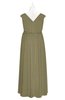 ColsBM Simone Boa Plus Size Bridesmaid Dresses Pleated Sleeveless Elegant A-line V-neck Floor Length
