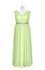 ColsBM Simone Butterfly Plus Size Bridesmaid Dresses Pleated Sleeveless Elegant A-line V-neck Floor Length