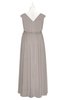 ColsBM Simone Fawn Plus Size Bridesmaid Dresses Pleated Sleeveless Elegant A-line V-neck Floor Length