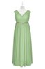 ColsBM Simone Gleam Plus Size Bridesmaid Dresses Pleated Sleeveless Elegant A-line V-neck Floor Length