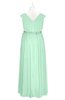 ColsBM Simone Honeydew Plus Size Bridesmaid Dresses Pleated Sleeveless Elegant A-line V-neck Floor Length