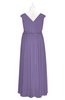 ColsBM Simone Lilac Plus Size Bridesmaid Dresses Pleated Sleeveless Elegant A-line V-neck Floor Length
