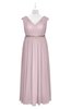 ColsBM Simone Pale Lilac Plus Size Bridesmaid Dresses Pleated Sleeveless Elegant A-line V-neck Floor Length