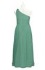 ColsBM Saylor Beryl Green Plus Size Bridesmaid Dresses Floor Length Zip up Cute A-line Flower Sleeveless