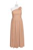 ColsBM Saylor Burnt Orange Plus Size Bridesmaid Dresses Floor Length Zip up Cute A-line Flower Sleeveless