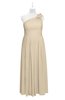 ColsBM Saylor Champagne Plus Size Bridesmaid Dresses Floor Length Zip up Cute A-line Flower Sleeveless