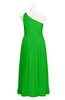 ColsBM Saylor Classic Green Plus Size Bridesmaid Dresses Floor Length Zip up Cute A-line Flower Sleeveless