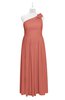 ColsBM Saylor Crabapple Plus Size Bridesmaid Dresses Floor Length Zip up Cute A-line Flower Sleeveless