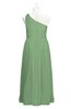 ColsBM Saylor Fair Green Plus Size Bridesmaid Dresses Floor Length Zip up Cute A-line Flower Sleeveless