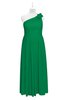 ColsBM Saylor Green Plus Size Bridesmaid Dresses Floor Length Zip up Cute A-line Flower Sleeveless