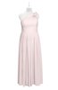ColsBM Saylor Light Pink Plus Size Bridesmaid Dresses Floor Length Zip up Cute A-line Flower Sleeveless