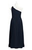 ColsBM Saylor Navy Blue Plus Size Bridesmaid Dresses Floor Length Zip up Cute A-line Flower Sleeveless