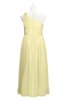ColsBM Saylor Soft Yellow Plus Size Bridesmaid Dresses Floor Length Zip up Cute A-line Flower Sleeveless