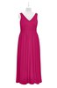 ColsBM Myla Beetroot Purple Plus Size Bridesmaid Dresses Ruching V-neck Sleeveless Zip up Floor Length Romantic