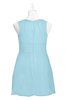 ColsBM Zaniyah Aqua Plus Size Bridesmaid Dresses Jewel Mini Casual A-line Zip up Sleeveless