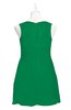 ColsBM Zaniyah Green Plus Size Bridesmaid Dresses Jewel Mini Casual A-line Zip up Sleeveless