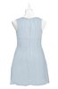 ColsBM Zaniyah Illusion Blue Plus Size Bridesmaid Dresses Jewel Mini Casual A-line Zip up Sleeveless