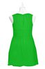ColsBM Zaniyah Jasmine Green Plus Size Bridesmaid Dresses Jewel Mini Casual A-line Zip up Sleeveless