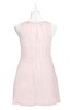 ColsBM Zaniyah Light Pink Plus Size Bridesmaid Dresses Jewel Mini Casual A-line Zip up Sleeveless