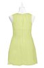 ColsBM Zaniyah Lime Green Plus Size Bridesmaid Dresses Jewel Mini Casual A-line Zip up Sleeveless