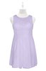 ColsBM Zaniyah Pastel Lilac Plus Size Bridesmaid Dresses Jewel Mini Casual A-line Zip up Sleeveless