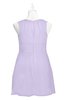 ColsBM Zaniyah Pastel Lilac Plus Size Bridesmaid Dresses Jewel Mini Casual A-line Zip up Sleeveless