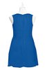 ColsBM Zaniyah Royal Blue Plus Size Bridesmaid Dresses Jewel Mini Casual A-line Zip up Sleeveless