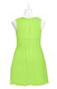 ColsBM Zaniyah Sharp Green Plus Size Bridesmaid Dresses Jewel Mini Casual A-line Zip up Sleeveless