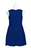 ColsBM Zaniyah Sodalite Blue Plus Size Bridesmaid Dresses Jewel Mini Casual A-line Zip up Sleeveless
