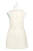 ColsBM Zaniyah Whisper White Plus Size Bridesmaid Dresses Jewel Mini Casual A-line Zip up Sleeveless