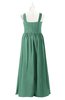 ColsBM Saige Beryl Green Plus Size Bridesmaid Dresses Simple A-line Sleeveless Pleated Zip up Sweetheart