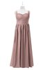 ColsBM Saige Blush Pink Plus Size Bridesmaid Dresses Simple A-line Sleeveless Pleated Zip up Sweetheart