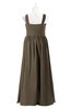 ColsBM Saige Carafe Brown Plus Size Bridesmaid Dresses Simple A-line Sleeveless Pleated Zip up Sweetheart