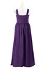 ColsBM Saige Dark Purple Plus Size Bridesmaid Dresses Simple A-line Sleeveless Pleated Zip up Sweetheart