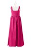ColsBM Saige Fandango Pink Plus Size Bridesmaid Dresses Simple A-line Sleeveless Pleated Zip up Sweetheart