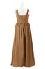 ColsBM Saige Light Brown Plus Size Bridesmaid Dresses Simple A-line Sleeveless Pleated Zip up Sweetheart