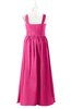 ColsBM Saige Rose Pink Plus Size Bridesmaid Dresses Simple A-line Sleeveless Pleated Zip up Sweetheart