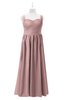 ColsBM Saige Silver Pink Plus Size Bridesmaid Dresses Simple A-line Sleeveless Pleated Zip up Sweetheart