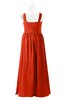 ColsBM Saige Tangerine Tango Plus Size Bridesmaid Dresses Simple A-line Sleeveless Pleated Zip up Sweetheart