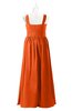ColsBM Saige Tangerine Plus Size Bridesmaid Dresses Simple A-line Sleeveless Pleated Zip up Sweetheart