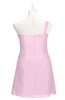 ColsBM Nataly Baby Pink Plus Size Bridesmaid Dresses Simple Sleeveless Column Ruching Asymmetric Neckline Zipper