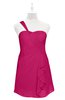 ColsBM Nataly Beetroot Purple Plus Size Bridesmaid Dresses Simple Sleeveless Column Ruching Asymmetric Neckline Zipper