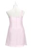 ColsBM Nataly Blush Plus Size Bridesmaid Dresses Simple Sleeveless Column Ruching Asymmetric Neckline Zipper
