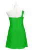 ColsBM Nataly Classic Green Plus Size Bridesmaid Dresses Simple Sleeveless Column Ruching Asymmetric Neckline Zipper