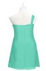 ColsBM Nataly Seafoam Green Plus Size Bridesmaid Dresses Simple Sleeveless Column Ruching Asymmetric Neckline Zipper