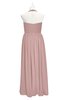 ColsBM Nyla Blush Pink Plus Size Bridesmaid Dresses Floor Length Sleeveless Bow Plain Halter Empire