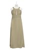 ColsBM Nathalia Candied Ginger Plus Size Bridesmaid Dresses A-line Floor Length Ruching Zip up Mature Jewel