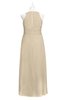 ColsBM Nathalia Champagne Plus Size Bridesmaid Dresses A-line Floor Length Ruching Zip up Mature Jewel